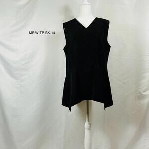 MM LaFleur Women's Black Dressy Sleeveless Blouse Size 14